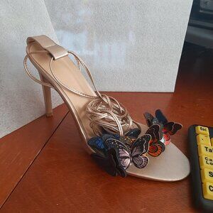 Butterfly Front Band Ankle Wrap Stiletto High Heel Size US9/EU40 PreLoved